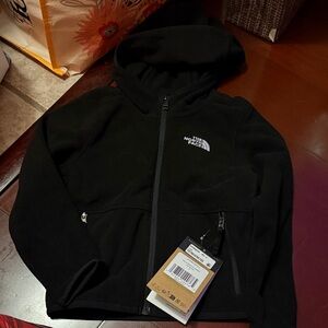 Kids The North Face Black Hooded Fleece Jacket
